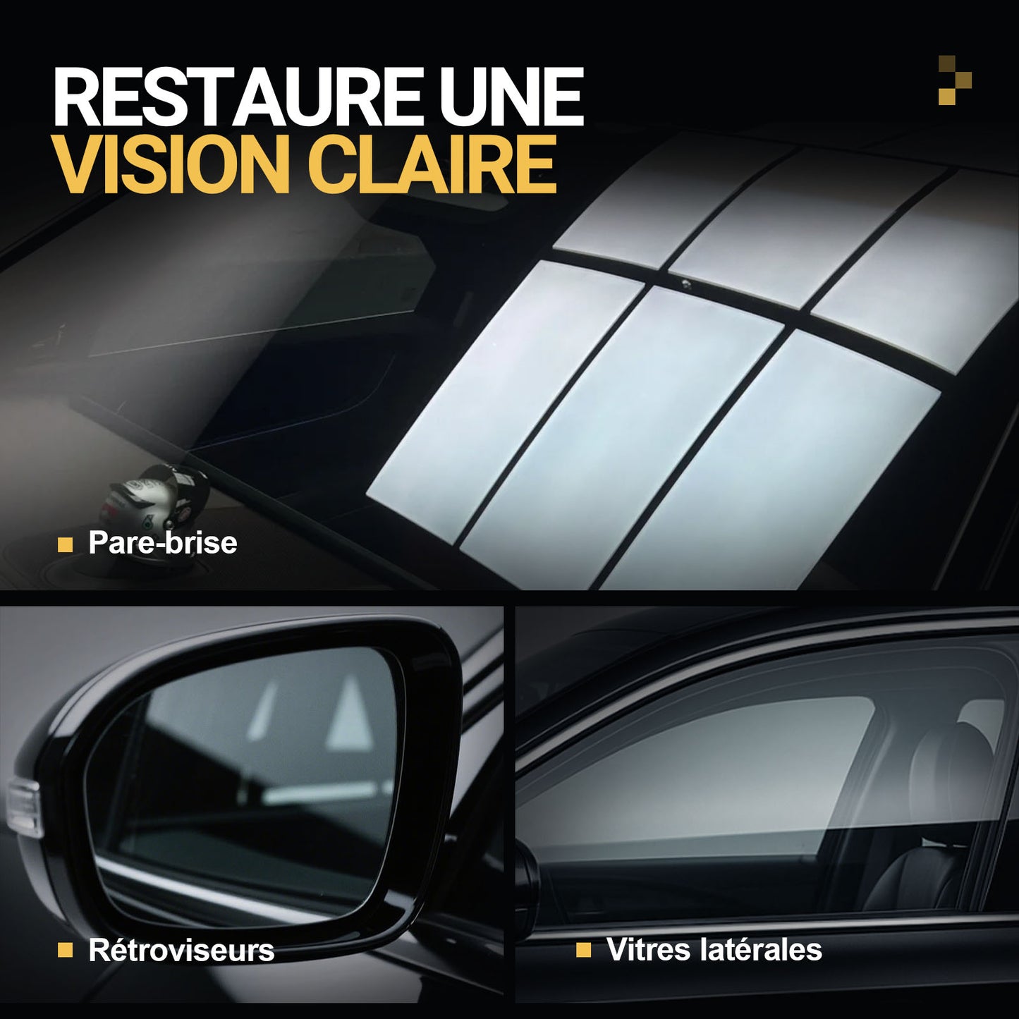 Toretark® Brosse dégraissante ultime pour élimination du film d'huile automobile