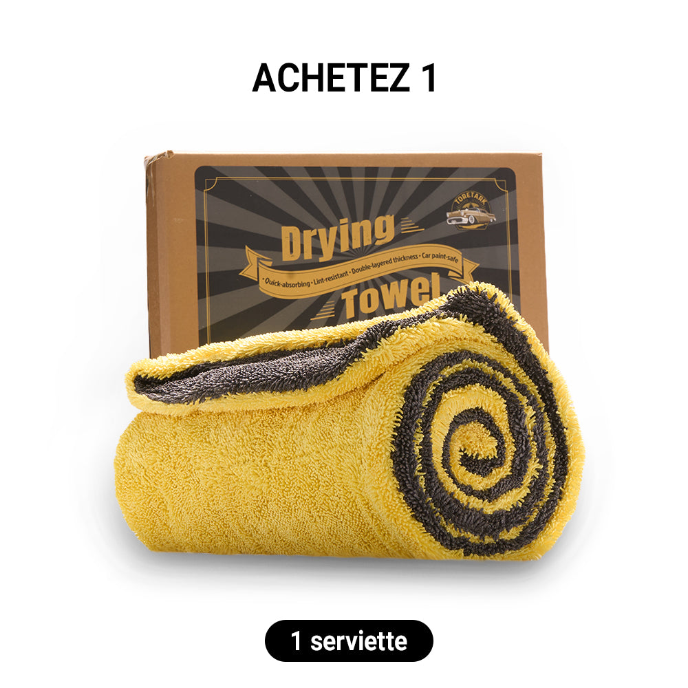 Toretark® Serviette absorbante en microfibre double face