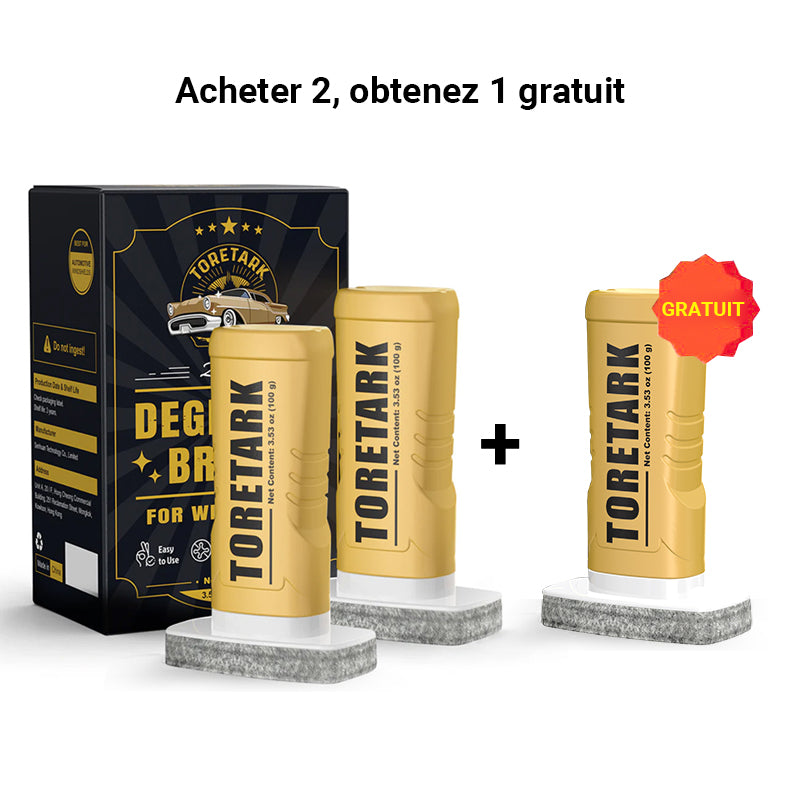 Toretark® Brosse dégraissante ultime pour élimination du film d'huile automobile