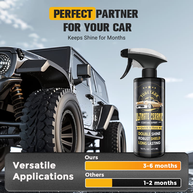 Toretark® Spray de revêtement céramique automobile ultime 473 ml