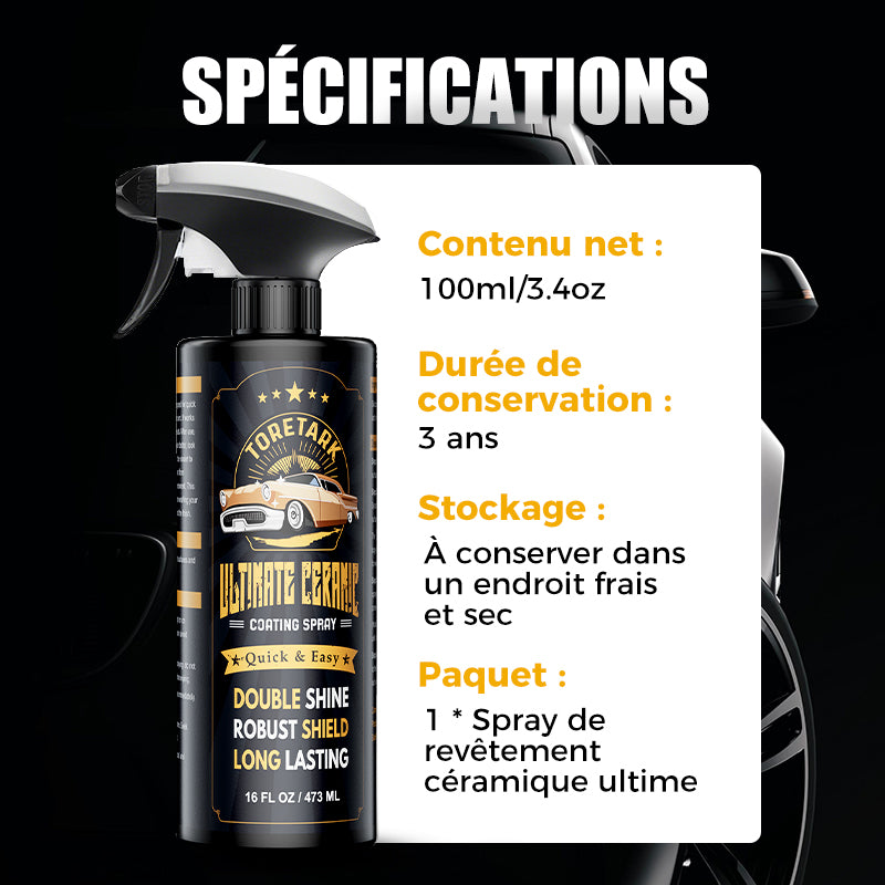 Toretark® Spray de revêtement céramique ultime