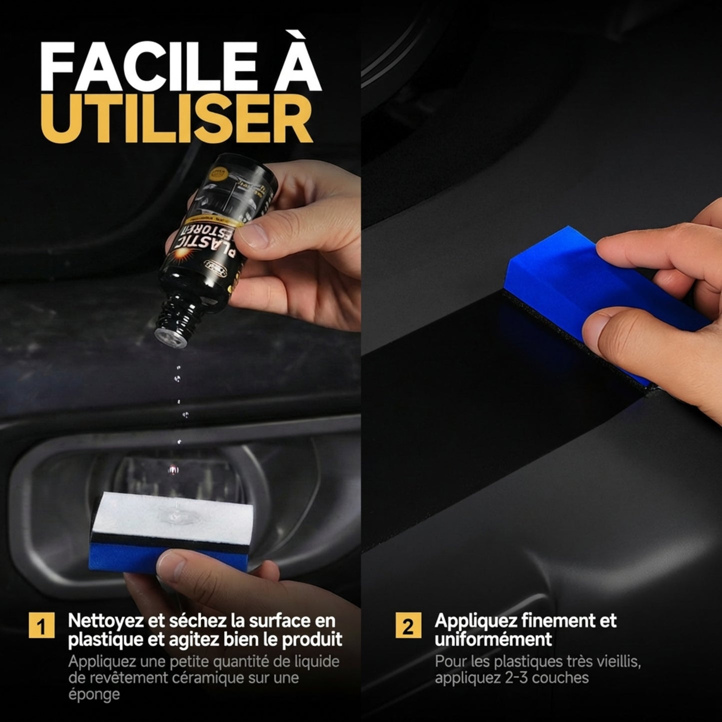 Rénovateur de plastiques pour voitures