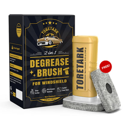 Toretark® Brosse dégraissante ultime pour élimination du film d'huile automobile