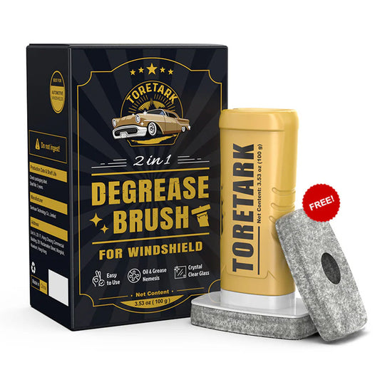Toretark® Brosse dégraissante ultime pour élimination du film d'huile automobile