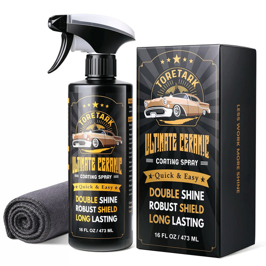 Toretark® Spray de revêtement céramique automobile ultime 473 ml