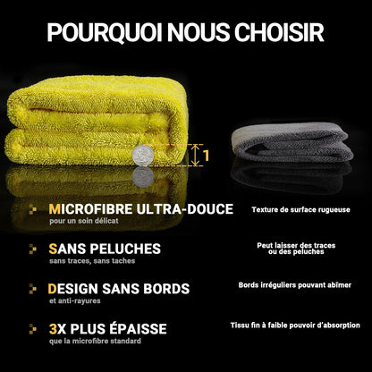 Toretark® Serviette absorbante en microfibre double face