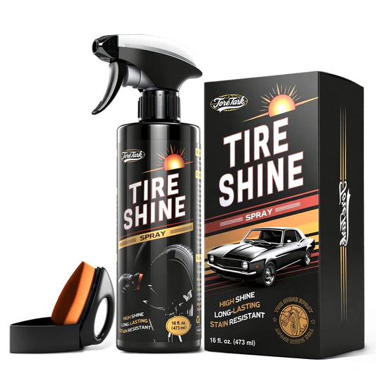 Toretark® Spray Brillant pour Pneus à Action Instantanée et Effet Durable