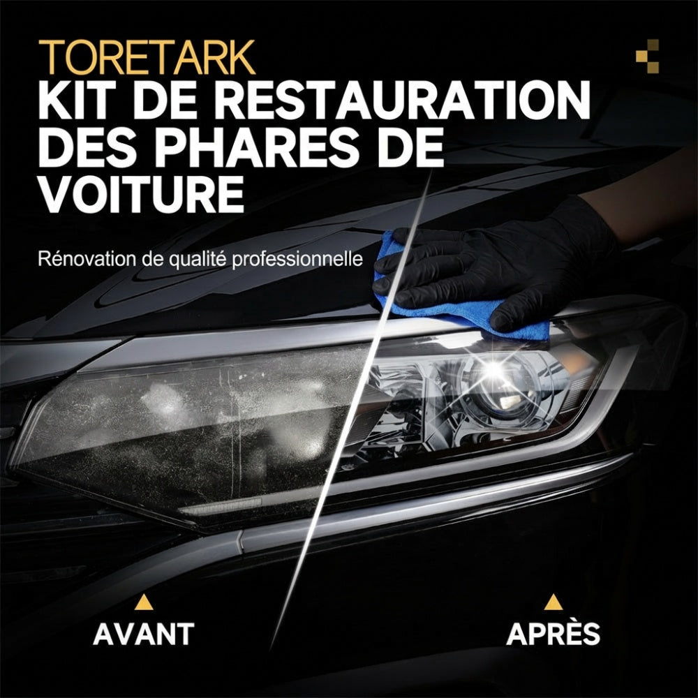 Kit de restauration et de protection des phares de voiture